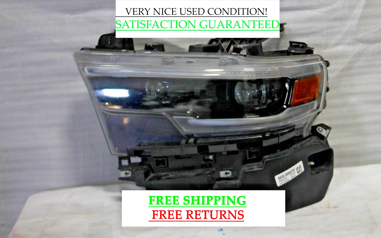 2009-2015 Dodge Ram 1500 Left Driver Side Headlight Oem