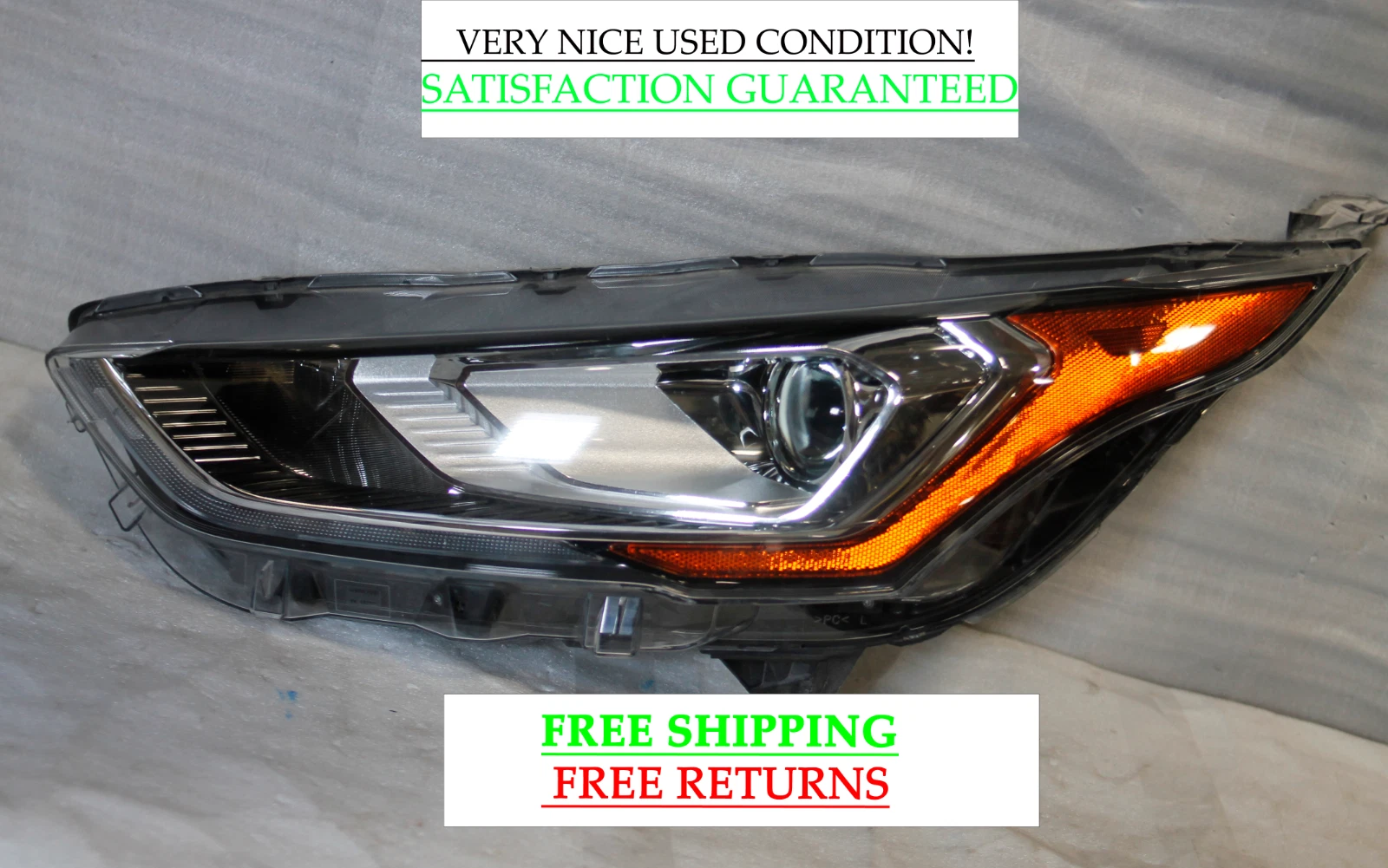 2019-2022 Ford Transit Left Driver Side Xenon HID Headlight Oem