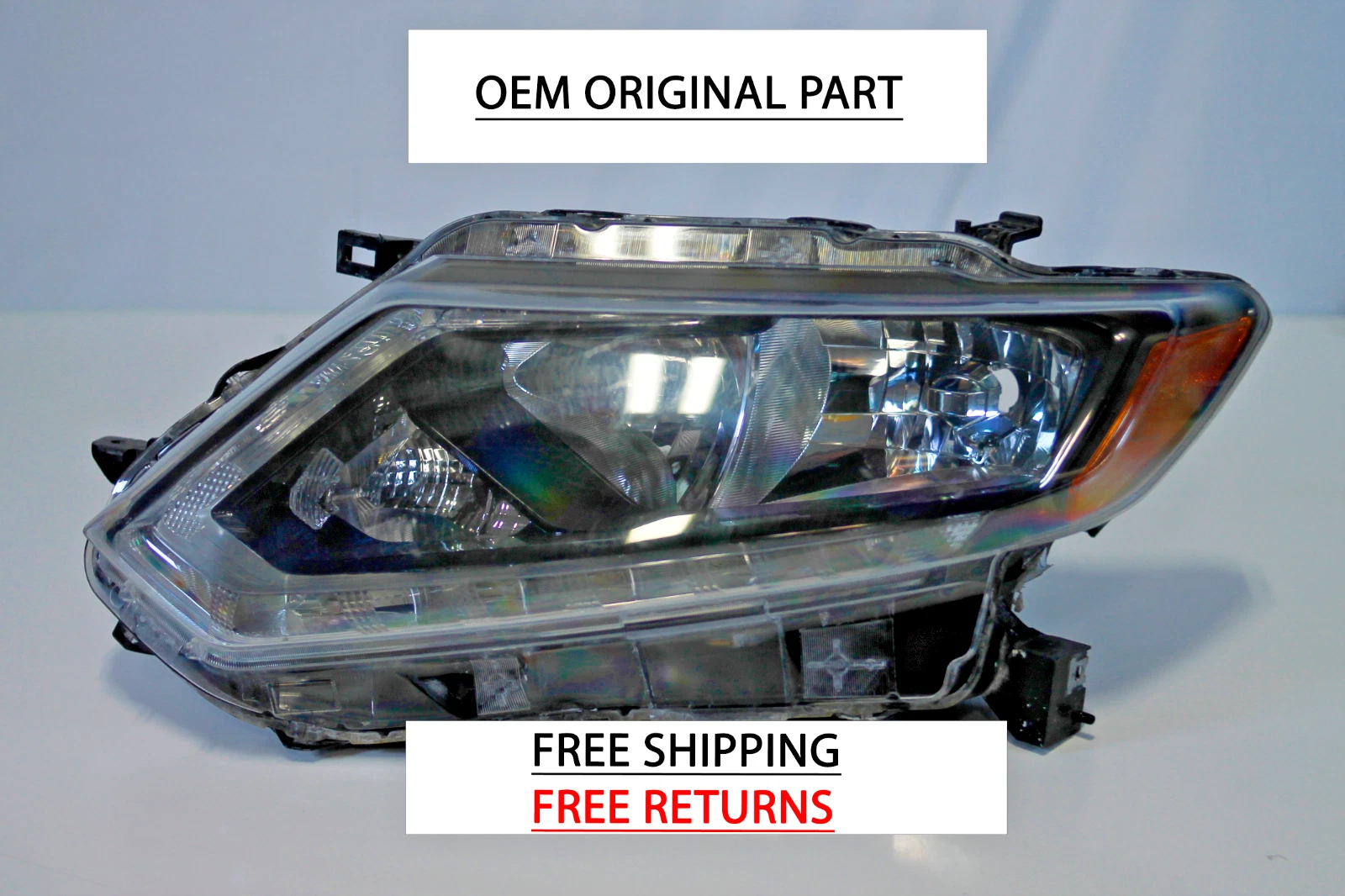 2014-2016 NISSAN ROGUE LEFT DRIVER SIDE HALOGEN HEADLIGHT NICE OEM