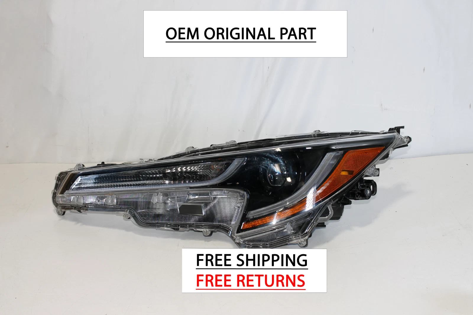 2020-2022 TOYOTA COROLLA LEFT DRIVER SIDE HALOGEN W/ LED HEADLIGHT OEM