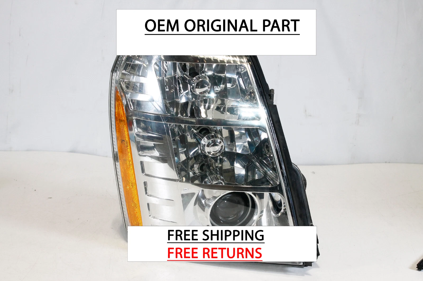 2007-2014 CADILLAC ESCALADE RIGHT PASSENGER SIDE XENON HID HEADLIGHT NICE OEM
