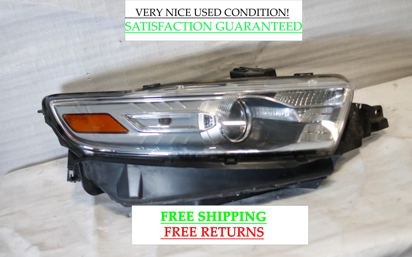 2013-2019 Ford Taurus Right Passenger Side Led Headlight Oem