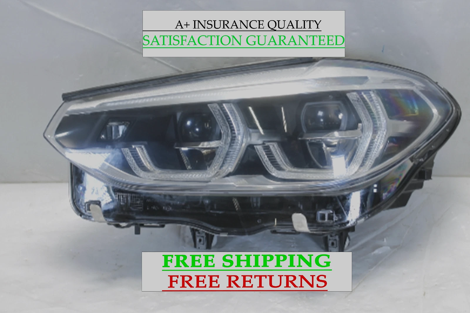 2018-2021 BMW X3 X4 GO1 GO2 LEFT ADAPTIVE LED HEADLIGHT OEM INSURANCE QUALITY